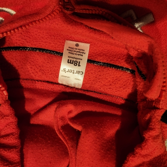 Toddler boys firefighter hoodie - Picture 3 of 4